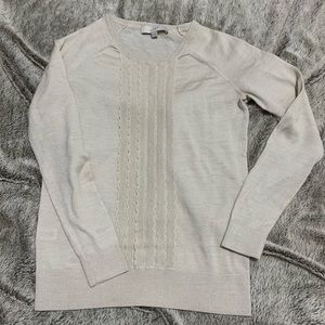 Ann Taylor Loft lightweight crew neck sweater